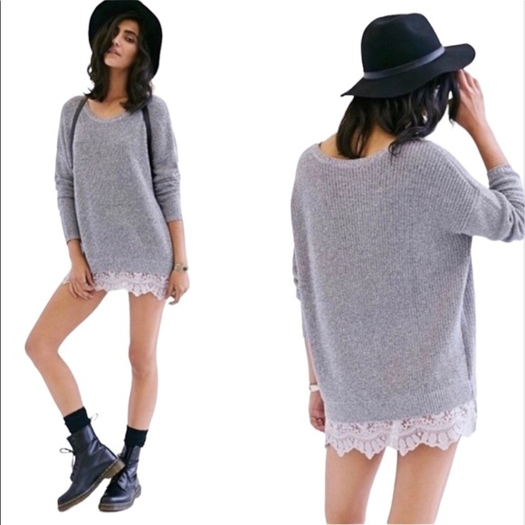 URBAN OUTFITTERS PINS & NEEDLES Sweater Women's Size Small Gray Pullover - Picture 10 of 10